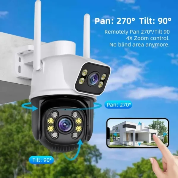 Cámara de Seguridad Doble Lente Full HD IP66 para Exteriores - Imagen 3