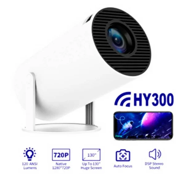 Proyector Profesional 4K HD Android – Smart TV Wi-Fi para Cine en Casa y Presentaciones - Imagen 4
