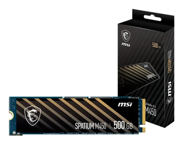 Unidad de Estado Solido MSI SPATIUM M450 500GB M.2.2280 PCIe Gen 4.0x4, NVMe 1.4 - Imagen 2