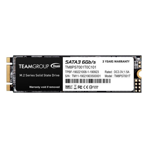 Unidad en estado solido TEAMGROUP 1TB MS30 M.2 2280 SATA III 6Gb/s