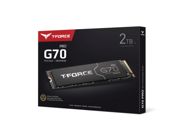 Unidad de estado sólido TEAMGROUP T-FORCE 2TB G70 PRO M.2 PCIe SSD, PCIe Gen4x4 con NVMe - Imagen 3