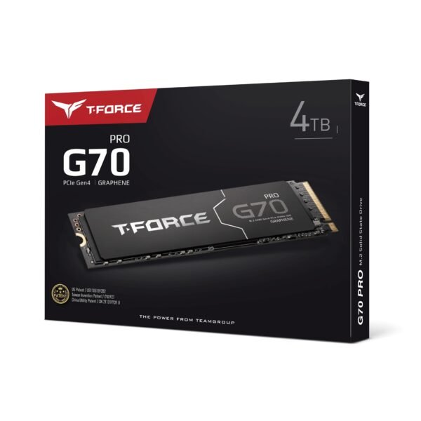 Unidad de estado sólido TEAMGROUP T-FORCE G70 PRO 4TB, M.2 PCIe Gen4 x4 con NVMe - Imagen 2
