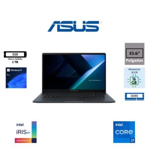 Notebook ASUS B1503CVA-NJ2198X, 15.6" FHD LED TN, Core i7-1355U de hasta 5.0GHz, 16GB DDR5