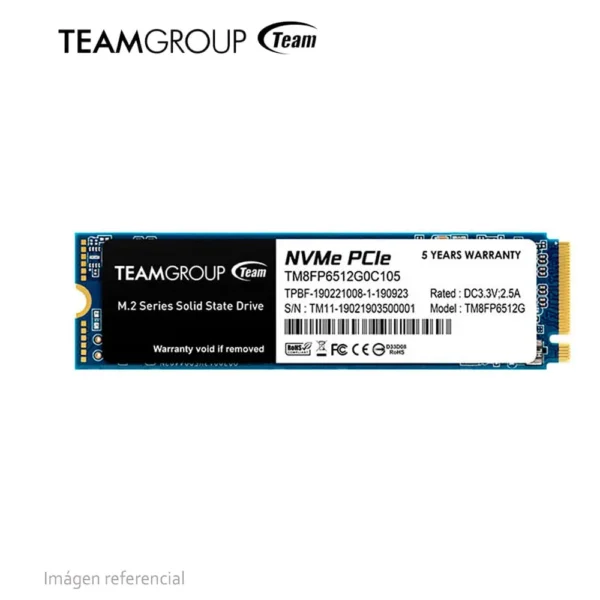 Unidad en estado sólido MP33 M.2 PCIe SSD, 512GB, DC +3.3V