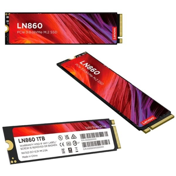 Unidad en estado sólido Lenovo LN860, 1TB, M.2 2280, PCIe Gen 3 x4, NVMe 1.4 - Imagen 2