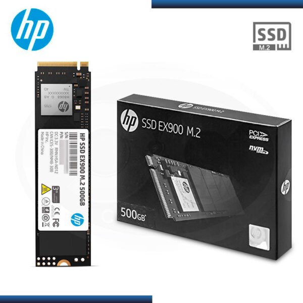 Unidad en estado sólido HP EX900 M.2 2280 500GB PCIe 3.0 x4 NVMe - Imagen 2