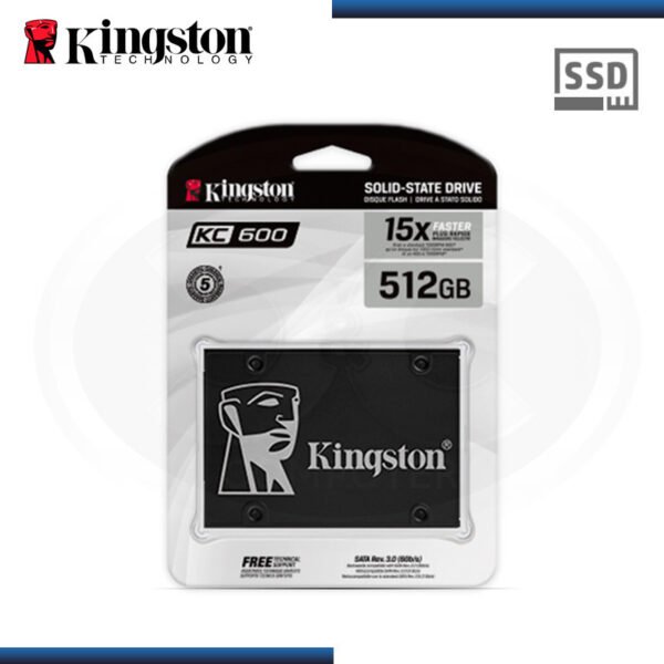 Unidad en estado sólido Kingston KC600, 512GB, SATA 6.0 Gbps, 2.5" - Imagen 2