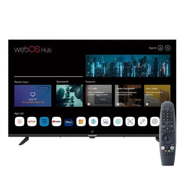 Televisor Smart Advance WADV32FHPE, 32" FHD 1920X1080, Wireless, LAN, Bluetooth - Imagen 2